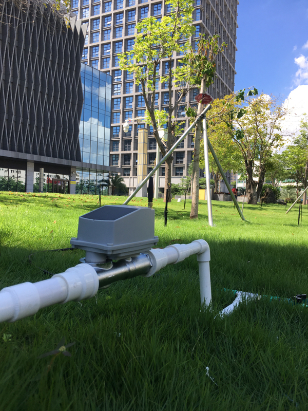 Válvula de agua inteligente alimentada por energía solar con sensores inalámbricos de largo alcance habilitados para Lora