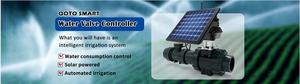 Controlador de riego inteligente con panel solar