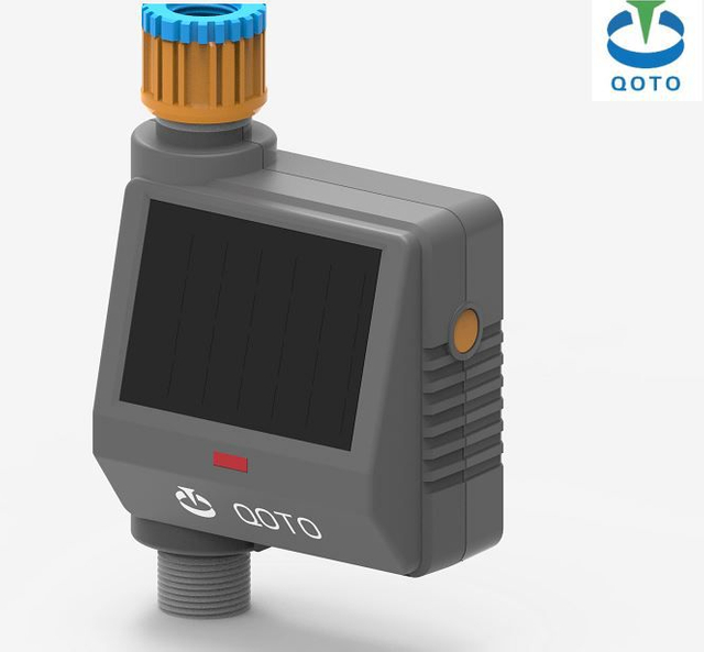 Válvula de control inteligente de Wifi, riego inteligente automático, energía Solar, temporizador de agua Digital de 2 salidas