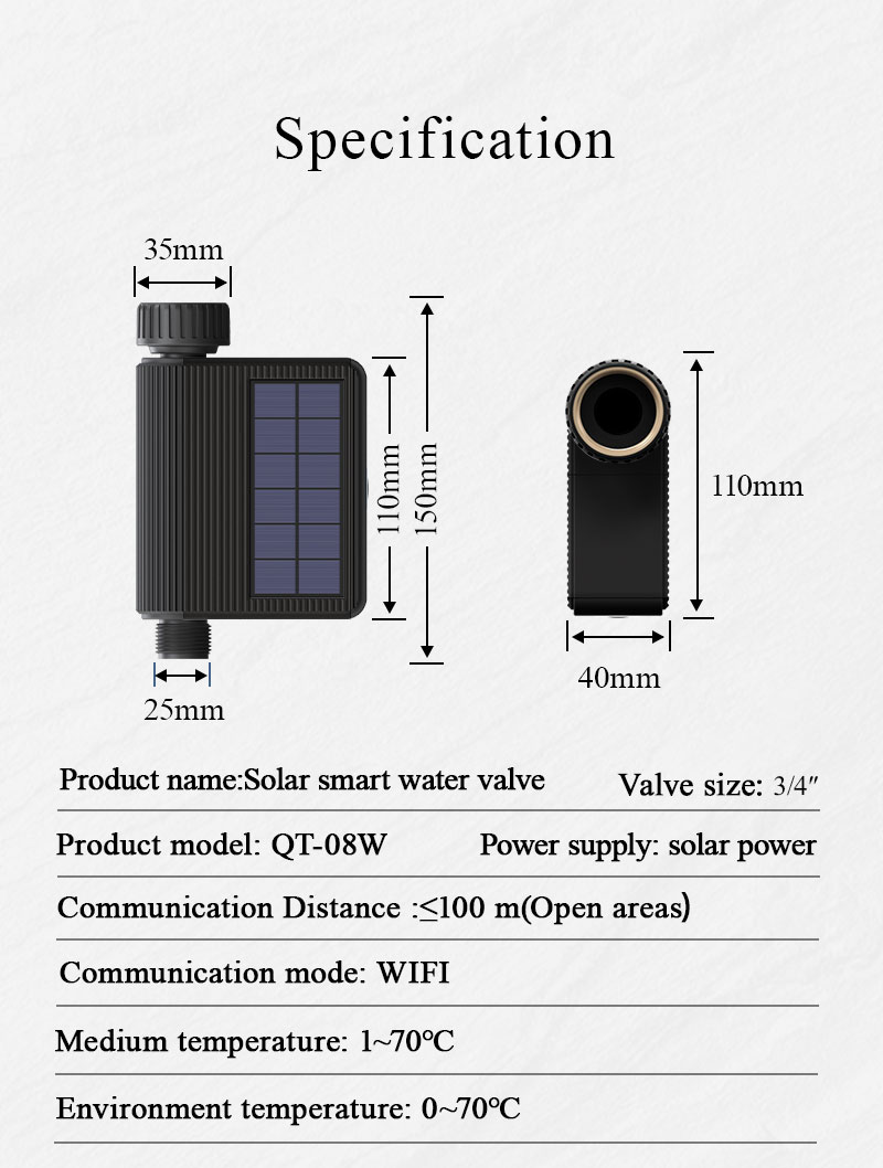 temporizador de agua de jardín wifi